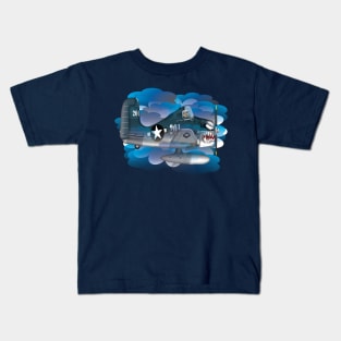 CS Cartoon Machines Airplane V 1.1. Kids T-Shirt